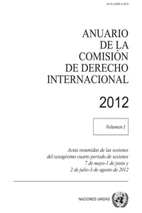 Anuario de la Comisión de Derecho Internacional 2012_cover