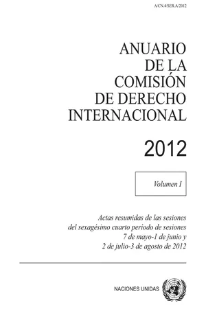 Anuario de la Comisión de Derecho Internacional 2012
