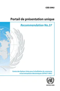 Recommandation no 37 - Portail de présentation unique_cover