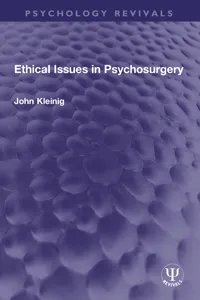 Ethical Issues in Psychosurgery_cover