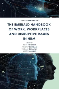 The Emerald Handbook of Work, Workplaces and Disruptive Issues in HRM_cover