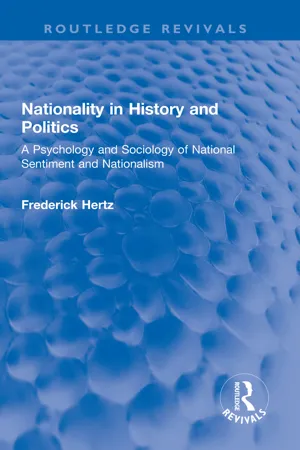 Nationality in History and Politics