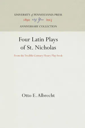 Four Latin Plays of St. Nicholas
