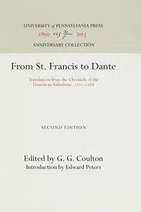 From St. Francis to Dante_cover