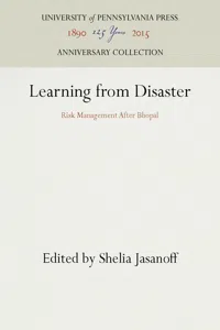 Learning from Disaster_cover