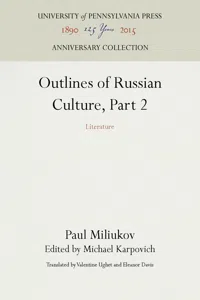 Outlines of Russian Culture, Part 2_cover