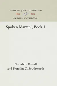 Spoken Marathi, Book 1_cover