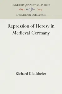 Repression of Heresy in Medieval Germany_cover