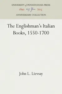 The Englishman's Italian Books, 1550-1700_cover