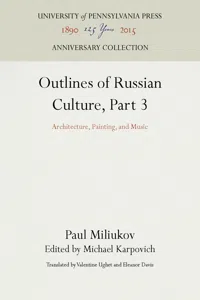 Outlines of Russian Culture, Part 3_cover