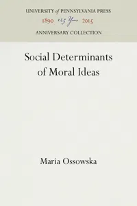 Social Determinants of Moral Ideas_cover