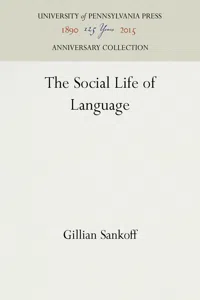 The Social Life of Language_cover