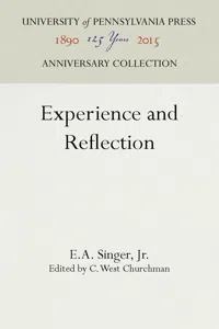 Experience and Reflection_cover