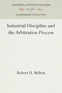 Industrial Discipline and the Arbitration Process_cover