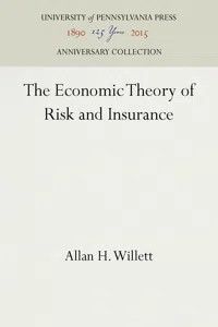 The Economic Theory of Risk and Insurance_cover