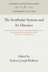 The Vestibular System and Its Diseases_cover