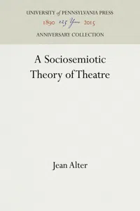 A Sociosemiotic Theory of Theatre_cover