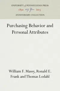 Purchasing Behavior and Personal Attributes_cover