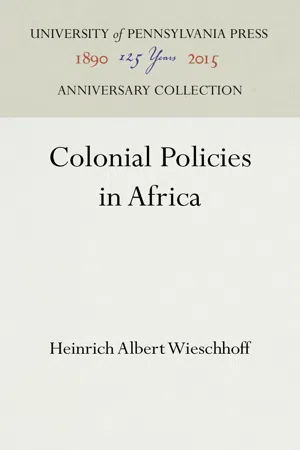 Colonial Policies in Africa