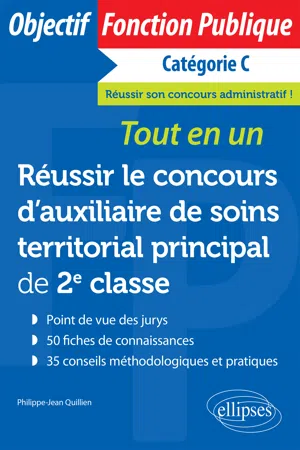 Réussir le concours d'auxiliaire de soins territorial principal de 2e classe