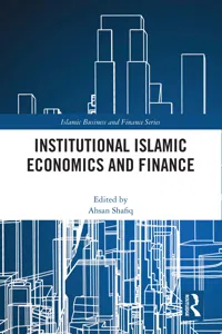 Institutional Islamic Economics and Finance_cover