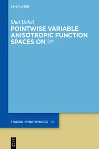Pointwise Variable Anisotropic Function Spaces on ℝⁿ_cover