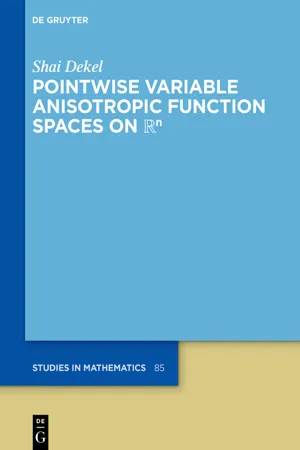 Pointwise Variable Anisotropic Function Spaces on ℝⁿ