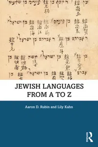 Jewish Languages from A to Z_cover