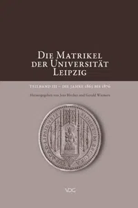 Die Matrikel der Universität Leipzig_cover