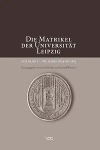 Die Matrikel der Universität Leipzig_cover