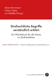 Strafrechtliche Begriffe verständlich erklärt_cover