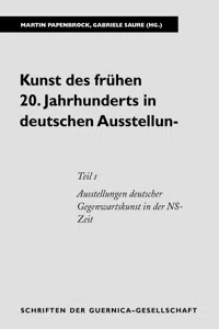 Kunst des frühen 20. Jahrhunderts in deutschen Ausstellungen. Teil 1_cover