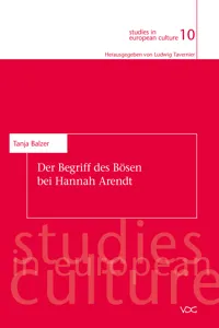 Der Begriff des Bösen bei Hannah Arendt_cover