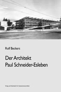 Der Architekt Paul Schneider-Esleben_cover