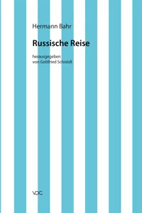 Hermann Bahr / Russische Reise_cover