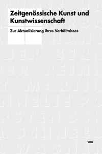 Zeitgenössische Kunst und Kunstwissenschaft_cover