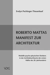 Roberto Mattas Manifest zur Architektur_cover