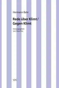 Hermann Bahr / Rede über Klimt / Gegen Klimt_cover