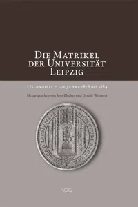 Die Matrikel der Universität Leipzig. Teilband IV_cover