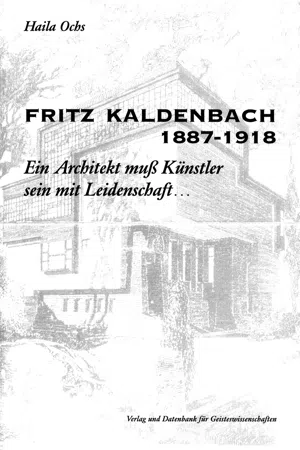 Fritz Kaldenbach 1887–1918