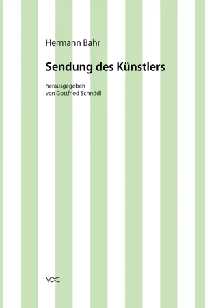 Hermann Bahr / Sendung des Künstlers