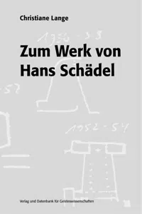 Zum Werk von Hans Schädel_cover