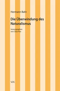 Hermann Bahr / Die Überwindung des Naturalismus_cover