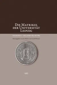 Die Matrikel der Universität Leipzig_cover