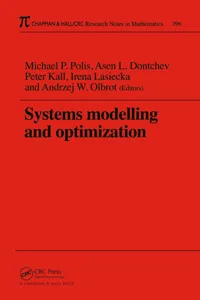 Systems Modelling and Optimization Proceedings of the 18th IFIP TC7 Conference_cover