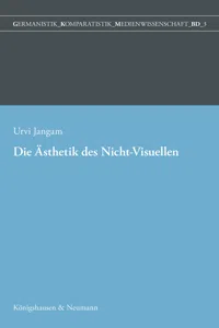 Die Ästhetik des Nicht-Visuellen_cover