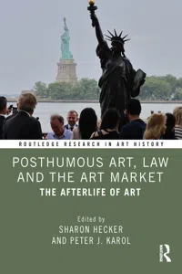 Posthumous Art, Law and the Art Market_cover