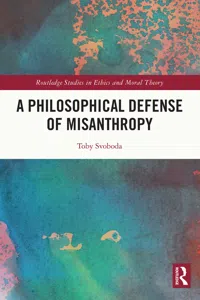 A Philosophical Defense of Misanthropy_cover