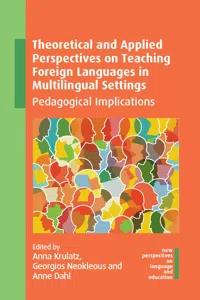 Theoretical and Applied Perspectives on Teaching Foreign Languages in Multilingual Settings_cover