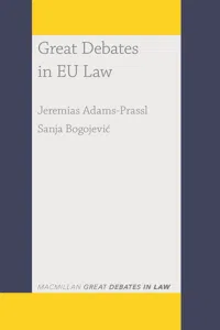 Great Debates in EU Law_cover